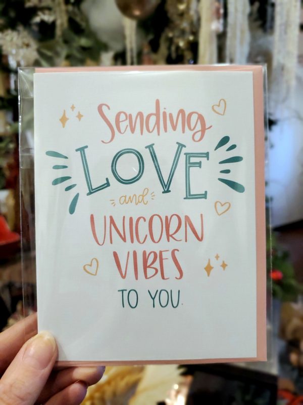 Sending Love (and Unicorn vibes) card